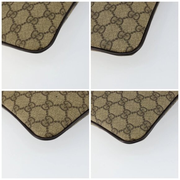 GUCCI GG Supreme Shoulder Bag PVC Beige Gold 201538 Auth yk19709 - Picture 14 of 16